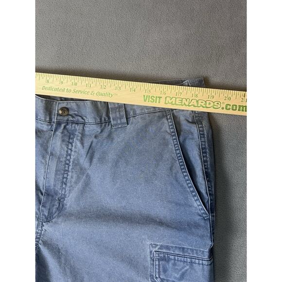 LL Bean Pants Mens 38x32 Classic Fit Cargo Blue Utility Outdoors - Picture 3 of 6